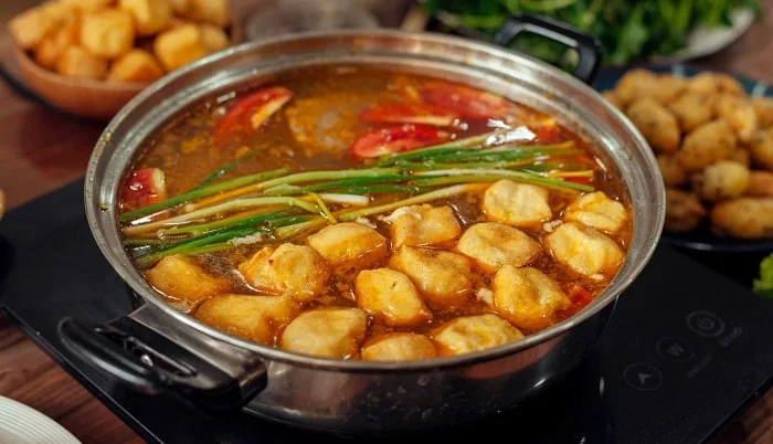 Lẩu riêu cua bắp bò Hà Nội