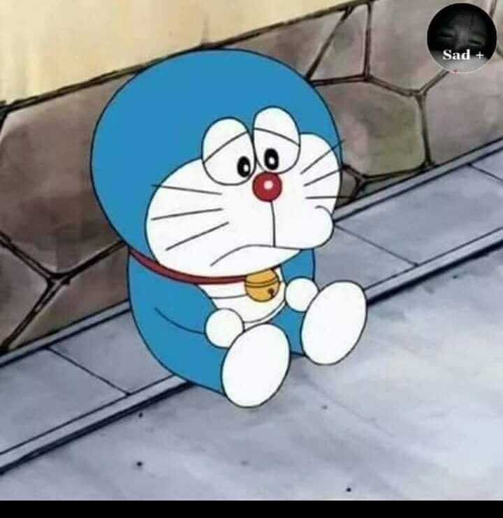 Hình ảnh Nobita và Doraemon buồn