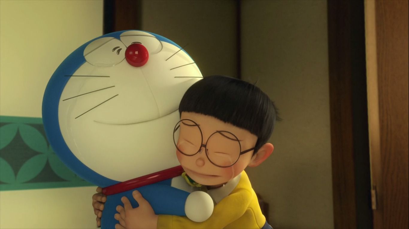 Hình ảnh Nobita và Doraemon buồn
