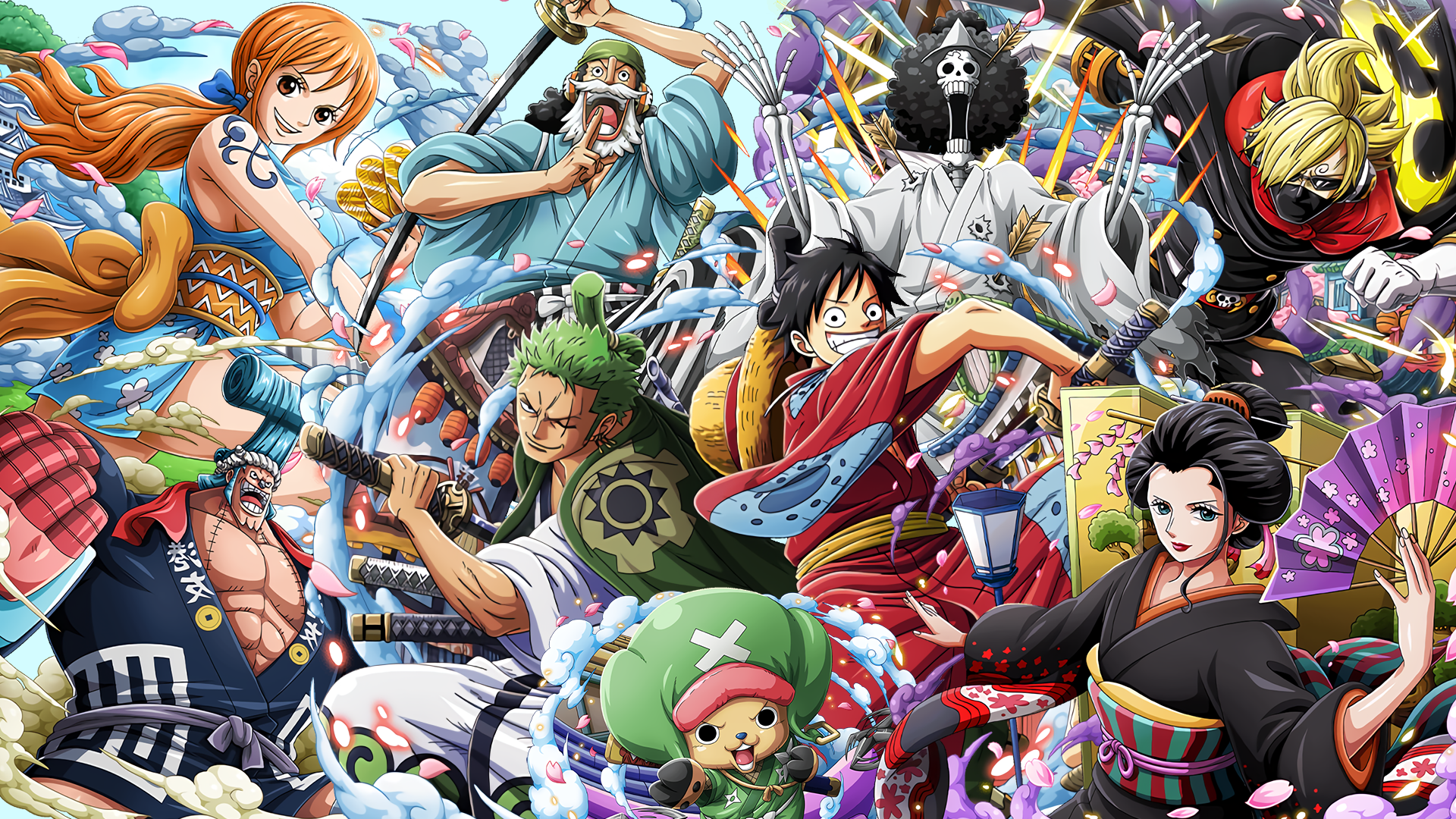 Ảnh One Piece Wano 4k đẹp mắt