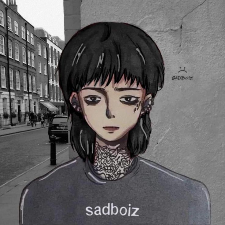 sadboy sadboys gang sadboysclub glitch vaporwave  Sad Boys Avatar HD  Png Download  vhv