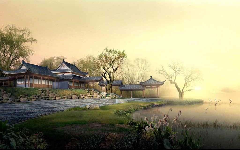 Hình Nền Trung Quốc Gió Hình Nền điện Thoại Di động HD và Nền Cờ đẹp tháp  đào hoa trăng để Tải Xuống Miễn Phí  Lovepik