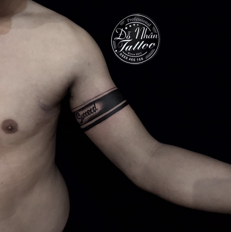 Hình xăm dán tattoo vòng tay đen tattoo đường thẳng MX1287 có hàng sẵn  tại Candyshop88