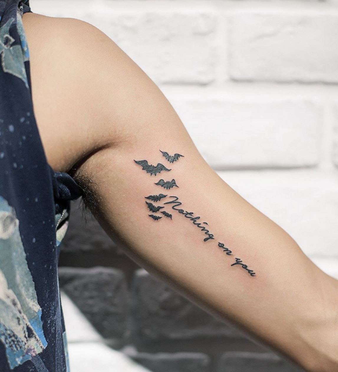 Hình xăm chữ ở tay nam Hình xăm chữ hình xăm được thực hiện tại Orion tattoo   32 Đào Duy Từ Hoàn Kiếm HN oriontattoovn 268 Ph ố hu  Tattoo  quotes Tattoos