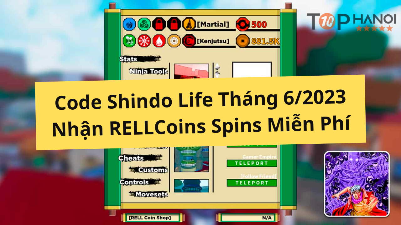 Code Shindo Life Tháng 62023