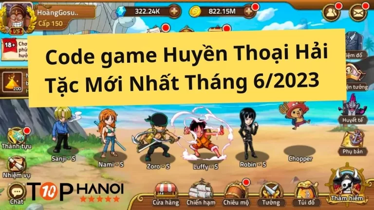 Code game Huyền Thoại Hải Tặc Mới Nhất Tháng 62023