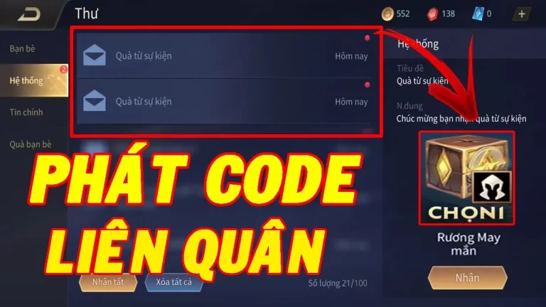 code liên quân