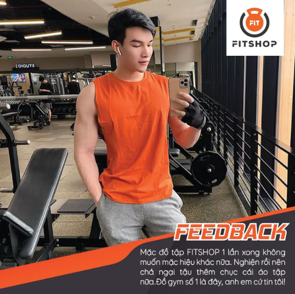 Fitshop là cửa hàng bán quần áo tập gym đẹp tại Hà Nội